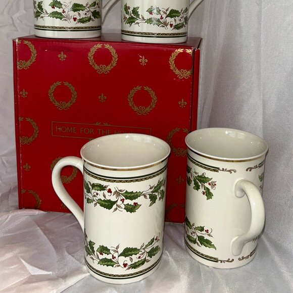 Konitz "Christmas Holly" Mugs - Picture 5 of 8